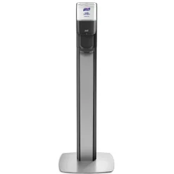 Purell MESSENGER ES8 Automatic Floor Stand Hand Sanitizer Dispenser, Silver/Graphite (7318-DS-SLV)