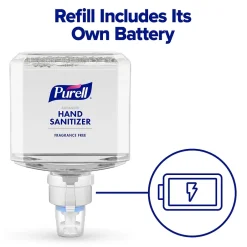 Purell MESSENGER ES8 Automatic Floor Stand Hand Sanitizer Dispenser, Silver/Graphite (7318-DS-SLV)