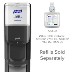 Purell MESSENGER ES8 Automatic Floor Stand Hand Sanitizer Dispenser, Silver/Graphite (7318-DS-SLV)
