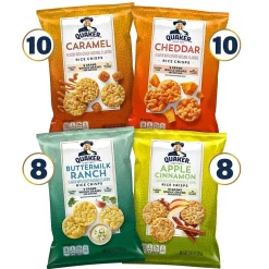 Variety Snack Packs<Quaker Rice Crisps Variety Pack, 36/Box (325-00013)