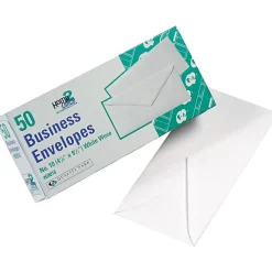 Quality Park #10 Business Envelope, 4 1/2" x 9 1/2", White, 50/Box (69016)* Business