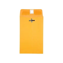 Quality Park Clasp & Moistenable Glue Kraft Catalog Envelopes, 4" x 6.38", Brown Kraft, 100/Box (QUA37815)* Catalog