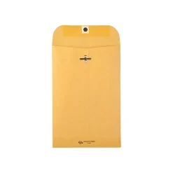 Quality Park Clasp & Moistenable Glue Kraft Catalog Envelopes, 6" x 9", Brown Kraft, 100/Box (QUA37855)* Catalog