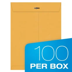 Quality Park Clasp & Moistenable Glue Kraft Catalog Envelopes, 9