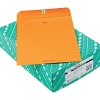 Quality Park Clasp Nonstandard Kraft Catalog Envelope, 10" x 13", Light Kraft, 100/Box (QUA38197)* Security Tinted