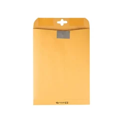 Quality Park ClearClasp Redi-Tac Kraft Catalog Envelopes, 9" x 12", Brown Kraft, 100/Box (QUA43568)* Business