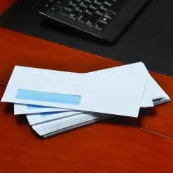 Quality Park Flap-Stik Security Tinted #10 Window Envelope, 4 1/2