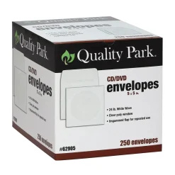 Quality Park Open End CD/DVD Envelopes, 5
