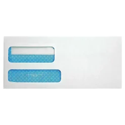 Quality Park Redi-Seal Security Tinted #9 Double Window Envelopes, 3 7/8" x 8 7/8", White Wove, 500/Box (QUA24529)* Security Tinted