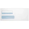 Quality Park Redi-Seal Self Seal Security Tinted #9 Double Window Envelope, 3 7/8" x 8 7/8", White Wove, 50/Pack (24529-50)* Security Tinted