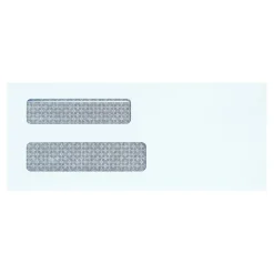 Quality Park Self Seal Security Tinted #8 Double Window Envelopes, 3 5/8