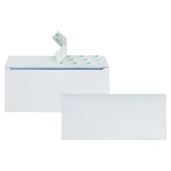 Quality Park Self Seal Security Tinted #10 Business Envelopes, 4 1/8" x 9 1/2", White Wove, 500/Box (QUA69122)* Security Tinted