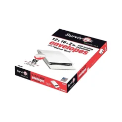 Quality Park Survivor Tyvek Self Seal Catalog Envelopes, 12"L x 16"H, White, 25/Box (QUAR4292)* Catalog