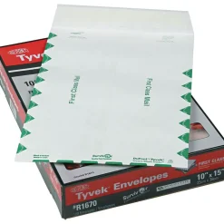 Quality Park USPS First Class Self-Adhesive Mailer Envelope, #98, Green/White, 10" x 15", 100/Box (QUAR1670)* Catalog