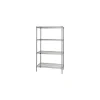 Quantum Shelving Starter Kit 4-Shelf Wire Unit, 48"W, Chrome (WR74-2448C) Shelving