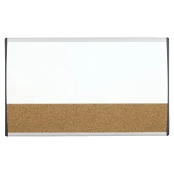 Online Arc Cubicle Cork & Dry Erase Whiteboard, Aluminum Frame, 2.5' x 1.5' (ARCCB3018) Bulletin