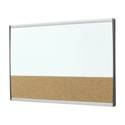 Online Arc Cubicle Cork & Dry Erase Whiteboard, Aluminum Frame, 2.5' x 1.5' (ARCCB3018) Bulletin