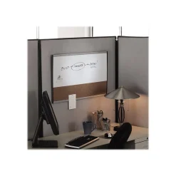 Online Arc Cubicle Cork & Dry Erase Whiteboard, Aluminum Frame, 2.5' x 1.5' (ARCCB3018) Bulletin
