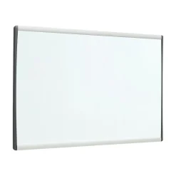 Clearance Arc Cubicle Painted Steel Dry-Erase Whiteboard, Aluminum Frame, 1' x 1' (ARC1411) Dry Erase