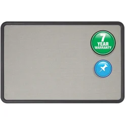 Discount Contour Fabric Bulletin Board, Black Frame, 2'H x 3'W (7693G) Bulletin