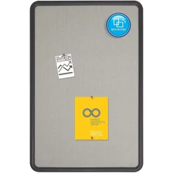 Discount Contour Fabric Bulletin Board, Black Frame, 2'H x 3'W (7693G) Bulletin