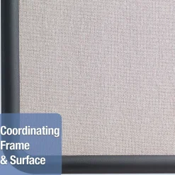 Discount Contour Fabric Bulletin Board, Black Frame, 2'H x 3'W (7693G) Bulletin