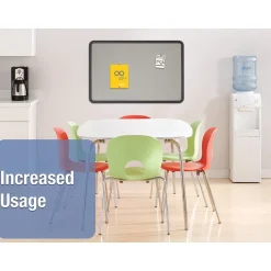 Discount Contour Fabric Bulletin Board, Black Frame, 2'H x 3'W (7693G) Bulletin