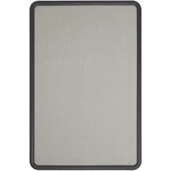 Discount Contour Fabric Bulletin Board, Black Frame, 2'H x 3'W (7693G) Bulletin