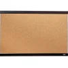 Clearance Cork Bulletin Board, Mahogany Finish and Aluminum Frame, 2'H x 3'W (ELANB2436A) Bulletin