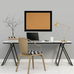 Discount Cork Bulletin Board, Black Frame, 11"H x 17"W (79279) Bulletin