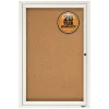Hot Cork Enclosed Bulletin Board, Aluminum Frame, 3'H x 2'W (2363) Bulletin