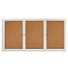 Hot Cork Enclosed Bulletin Board, Aluminum Frame, 3'H x 6'W (2366) Bulletin