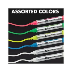 Quartet Dry Erase Markers, White/Neon Pink/Neon Green/Neon Blue/Neon Yellow, 6/Pack (79559Q) Clearance