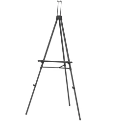 Best Heavy Duty Display Easel, 66", Black Aluminum (56E) Dry Erase