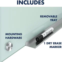 Infinity Glass Dry-Erase Whiteboard, 6' x 4' (G7248F) Dry Erase