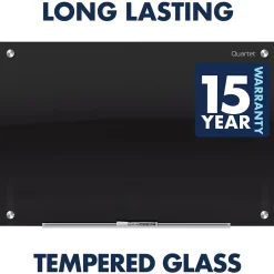 Outlet Infinity Magnetic Glass Dry-Erase Whiteboard, Black, 8' x 4' (G9648B) Dry Erase