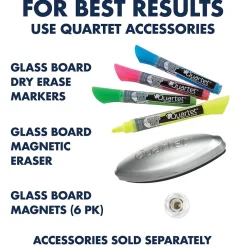 Outlet Infinity Magnetic Glass Dry-Erase Whiteboard, Black, 8' x 4' (G9648B) Dry Erase