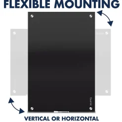 Outlet Infinity Magnetic Glass Dry-Erase Whiteboard, Black, 8' x 4' (G9648B) Dry Erase