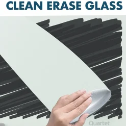 Clearance Infinity Magnetic Glass Cubicle Dry-Erase Whiteboard, 2.5' x 2' (PDEC1830) Dry Erase