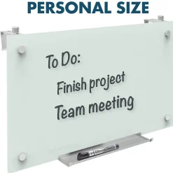 Clearance Infinity Magnetic Glass Cubicle Dry-Erase Whiteboard, 2.5' x 2' (PDEC1830) Dry Erase