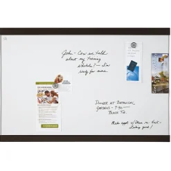 Best Magnetic Dry-Erase Whiteboard, Mahogany Finish and Aluminum Frame, 2' x 3' Dry Erase
