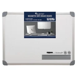 Magnetic Painted Steel Dry-Erase Whiteboard, Metal Frame, 17"x23" (13766) Dry Erase