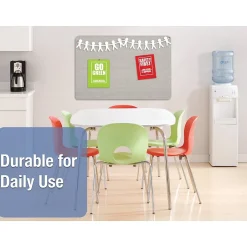 Online Oval Office Fabric Bulletin Board, Frameless, 3'H x 4'W (7684G) Bulletin