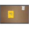 Online Prestige Cork Bulletin Board, Graphite Frame, 4'H x 6'W (B247G) Bulletin