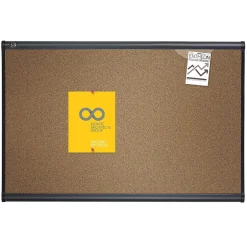 Online Prestige Cork Bulletin Board, Graphite Frame, 4'H x 6'W (B247G) Bulletin