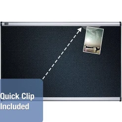 New Prestige Foam Bulletin Board, Aluminum Frame, 3'H x 4'W (B344A) Bulletin