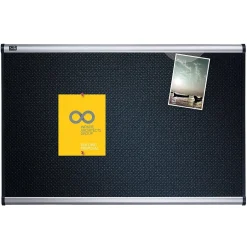 New Prestige Foam Bulletin Board, Aluminum Frame, 3'H x 4'W (B344A) Bulletin