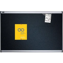 New Prestige Foam Bulletin Board, Aluminum Frame, 3'H x 4'W (B344A) Bulletin