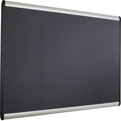 Online Prestige Plus Magnetic Fabric Bulletin Board, Aluminum Frame, 4'H x 6'W (MB547A) Bulletin