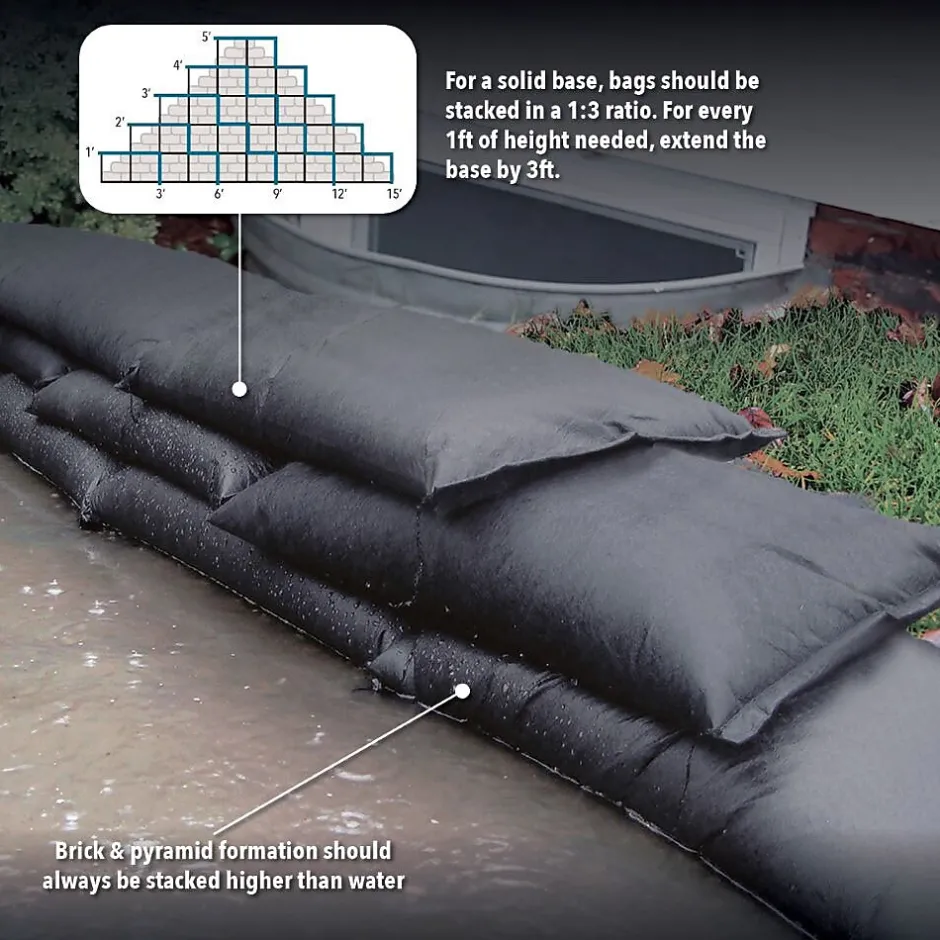 Sorbents & Spill Control<Quick Dam ™ Flood Bags 12" x 24", 120/Box